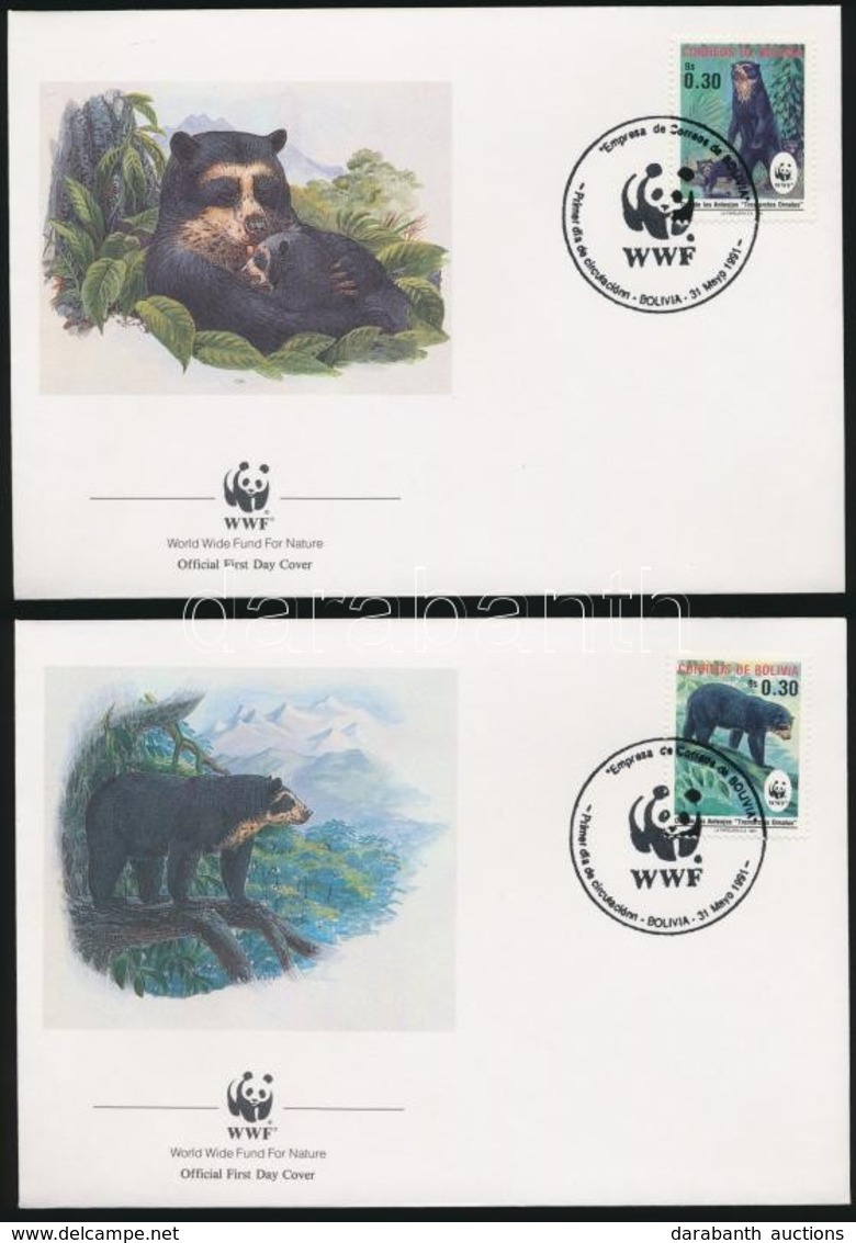 1991 WWF: Medvék Sor Mi 1137-1140 4 Db FDC-n - Andere & Zonder Classificatie