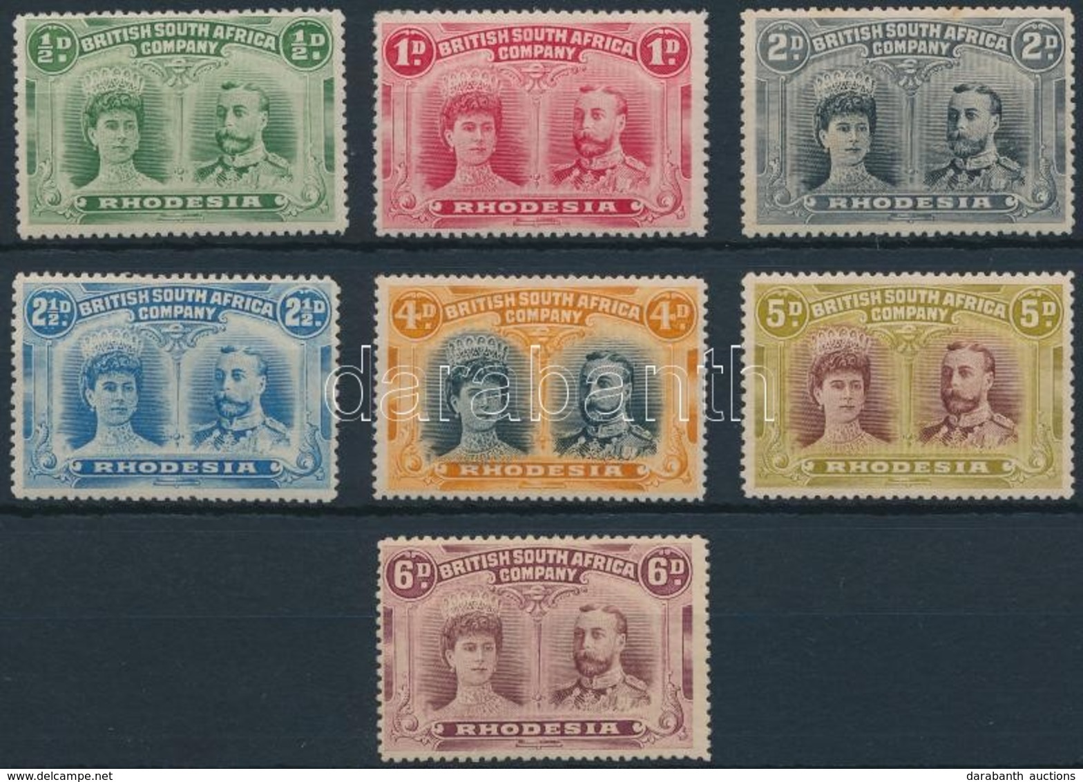 * 1910 Forgalmi 7 érték Mi 101 C, 102, 103 A, 104 B, 106 B, 107 A, 108 - Other & Unclassified