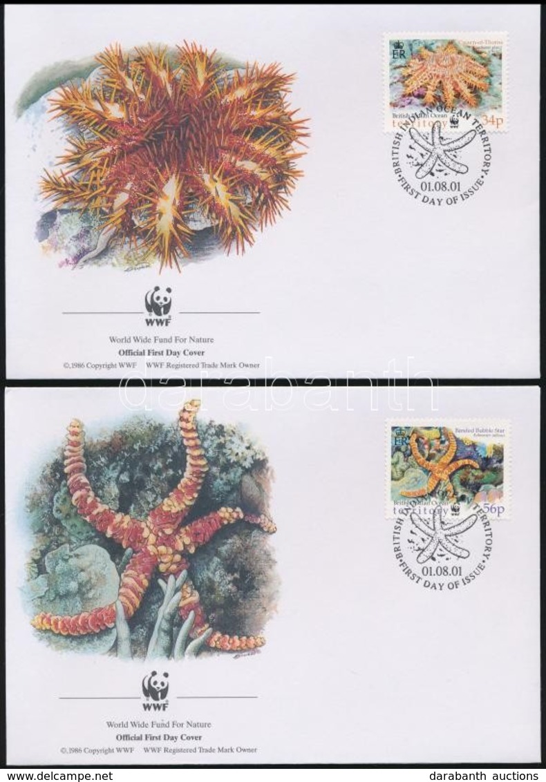 2001 WWF: Tengeri állatok Sor 4 Db FDC-n Mi 266-269 - Other & Unclassified