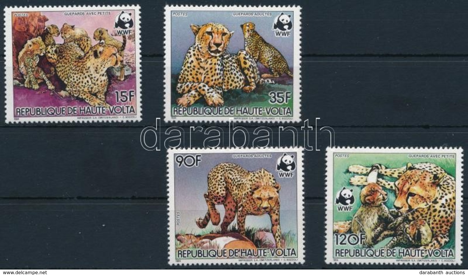 ** 1984 WWF: Gepárd Sor Mi 957-960 - Andere & Zonder Classificatie