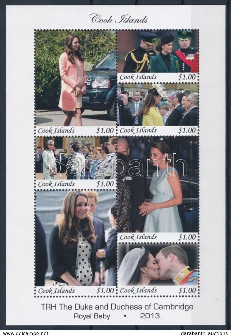 ** 2013 Royal Baby - A Kis Trónörökös 7 Bélyeget Tartalmazó Kisív - Andere & Zonder Classificatie