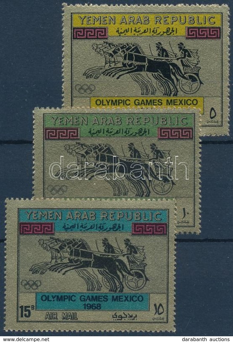 ** 1968 Mexikói Nyári Olimpia Sor Mi 742-744 - Andere & Zonder Classificatie