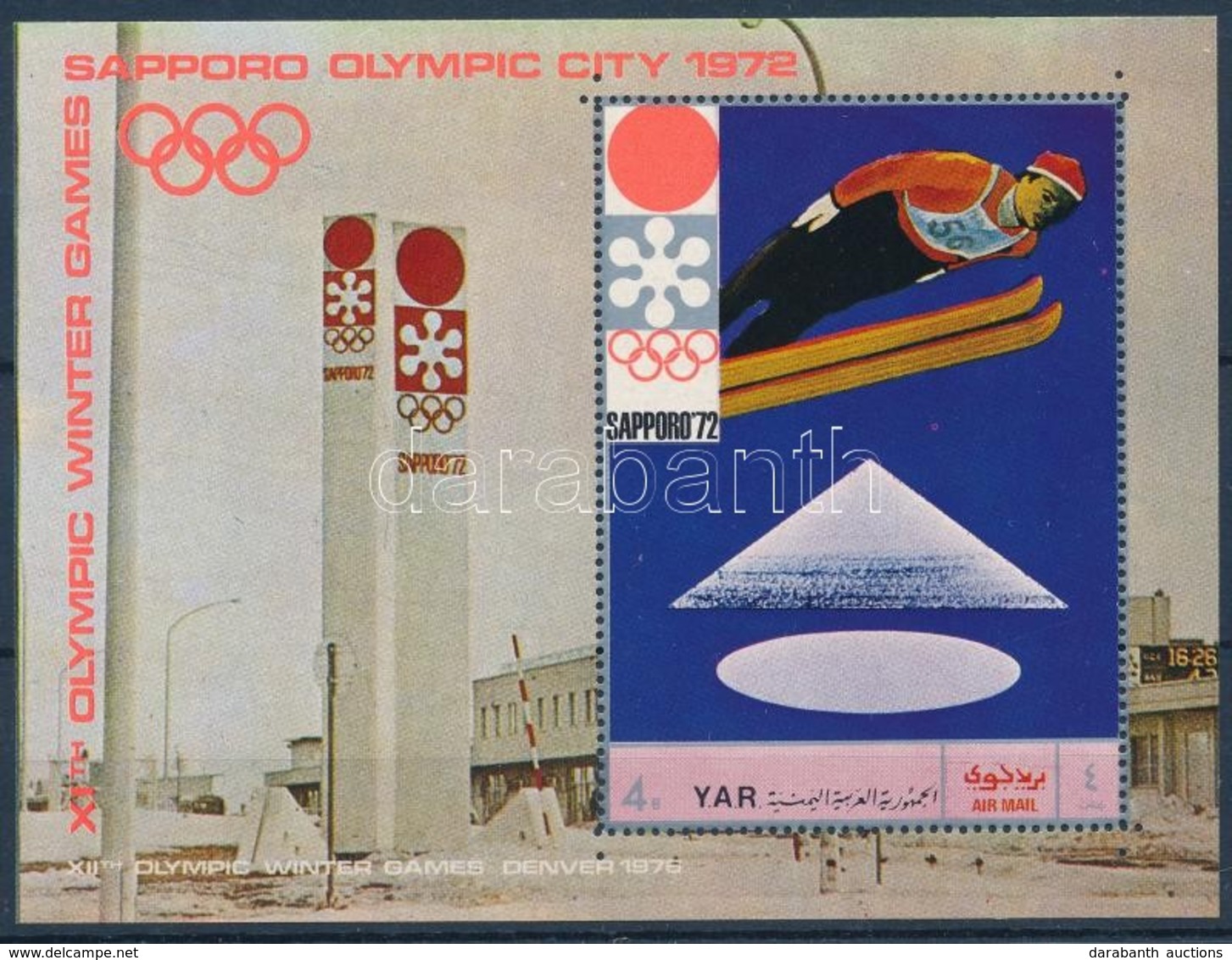 ** 1970 Téli Olimpiai Játékok, Sapporo Blokk Mi 147 - Andere & Zonder Classificatie