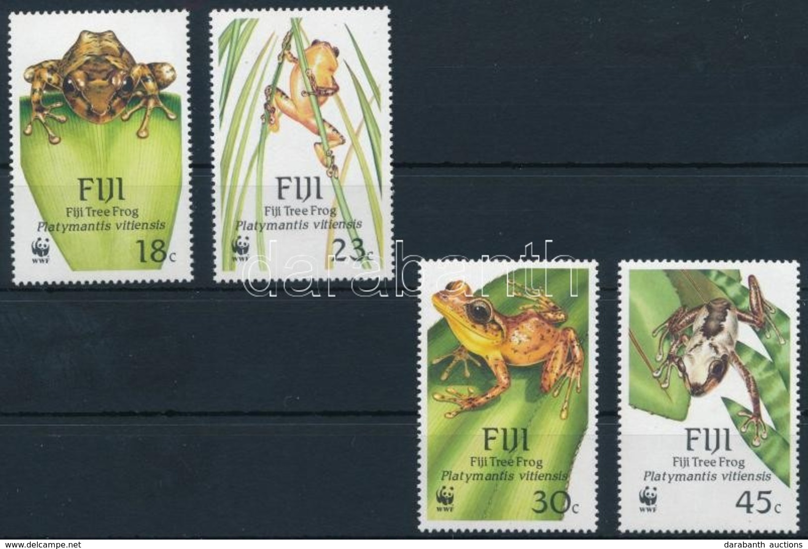 ** 1988 WWF: Fidzsi-fa Béka Sor Mi 586-589 - Other & Unclassified