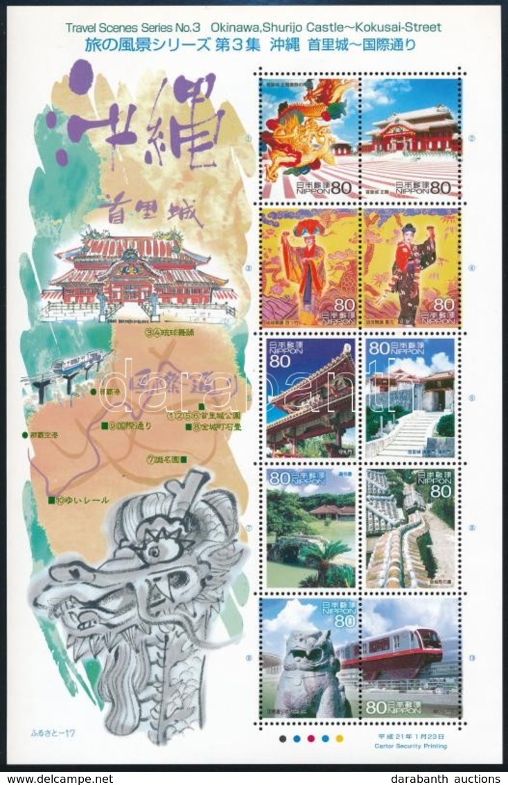 ** 2009 Okinawa Látnivalói Kisív Mi 4768-4777 - Other & Unclassified