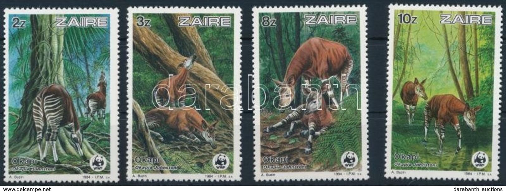 ** 1984 WWF: Okapi Sor Mi 875-878 - Andere & Zonder Classificatie