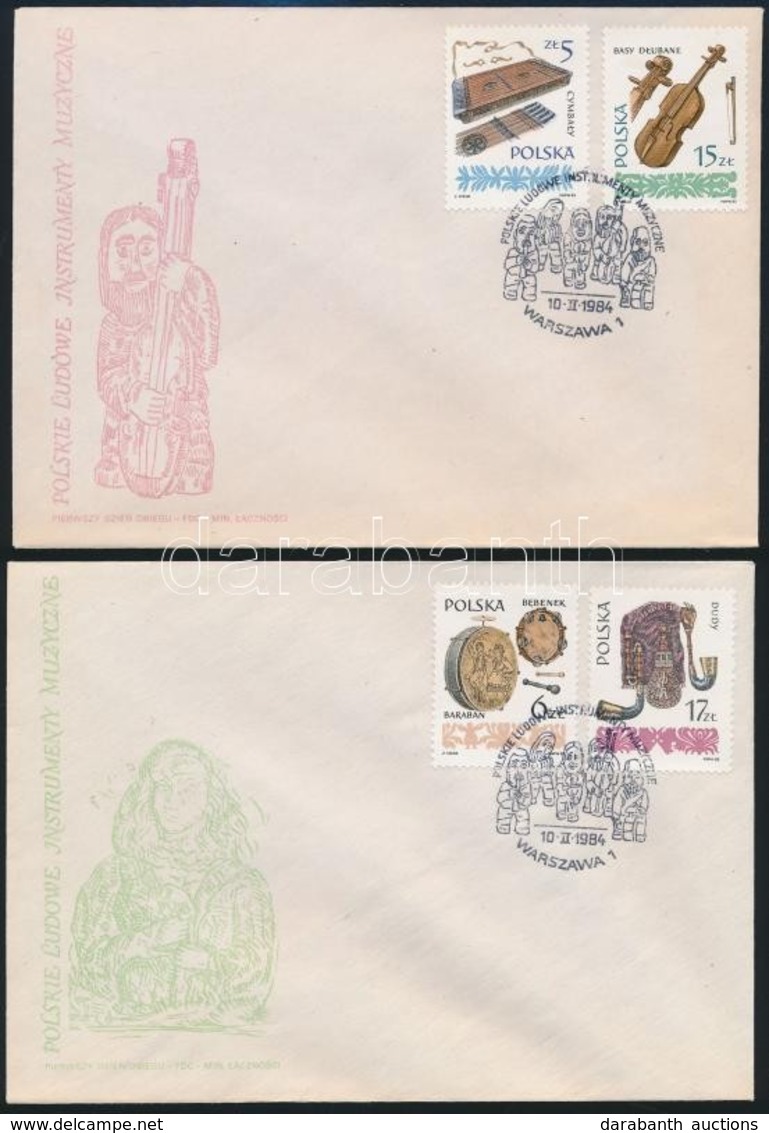 1984 Hangszer Sor Mi 2899-2904 3 Db FDC-n - Other & Unclassified