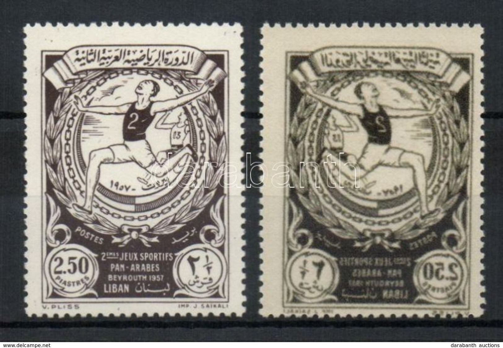 ** 1957 Sport Mi 597 Kétoldali Nyomat / Printed On Both Sides - Andere & Zonder Classificatie