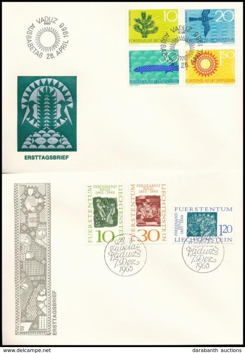 1965-1966 2 Klf FDC - Andere & Zonder Classificatie