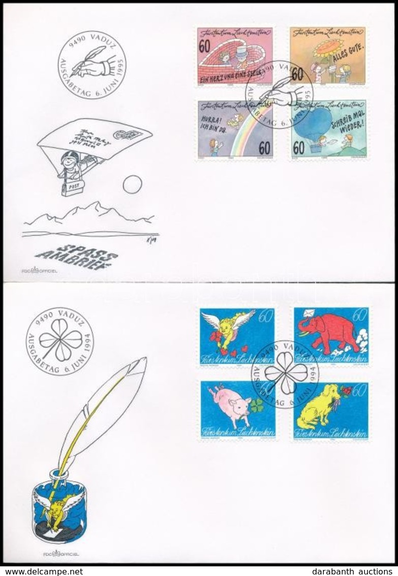 1994-1995 2 Klf FDC - Andere & Zonder Classificatie