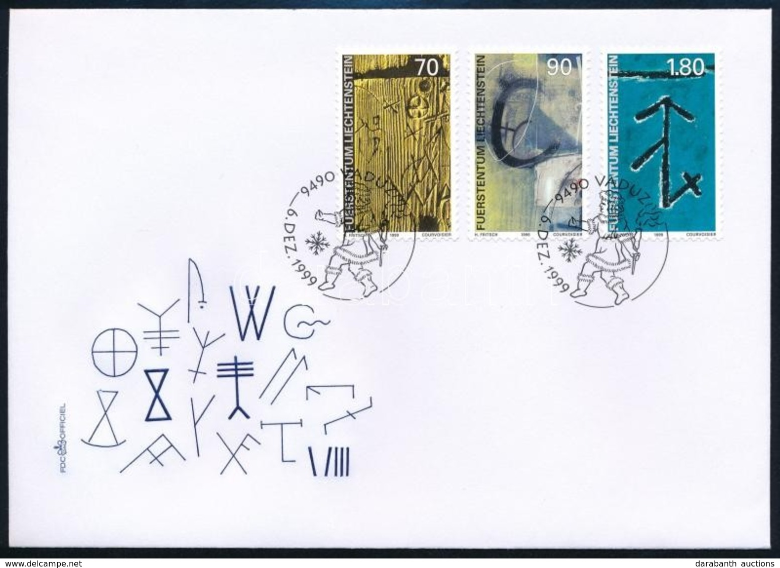 1999 Házjelek Mi 1220-1222 FDC-n - Other & Unclassified