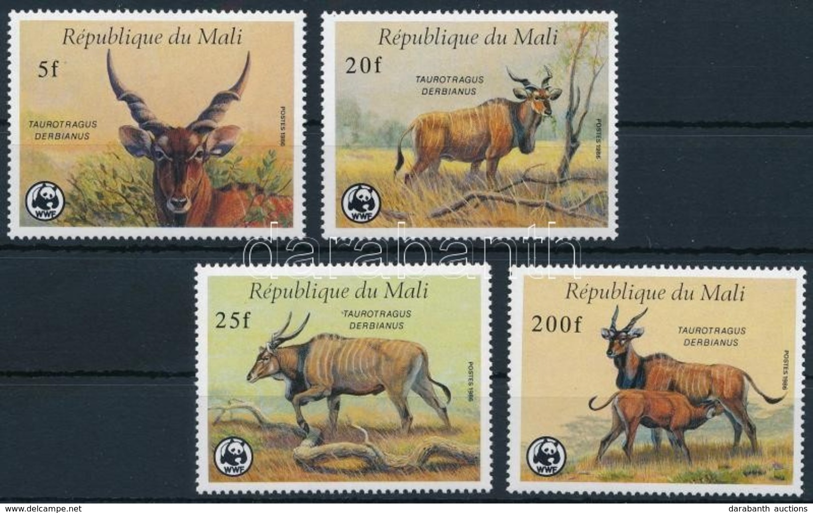 ** 1986 WWF: Jávorantilop Sor Mi 1078-1081 - Other & Unclassified