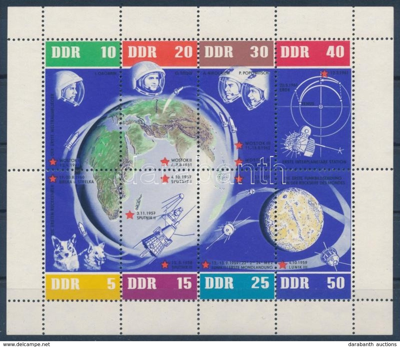 ** 1962 Űrutazás Kisív Mi 926-933 - Andere & Zonder Classificatie