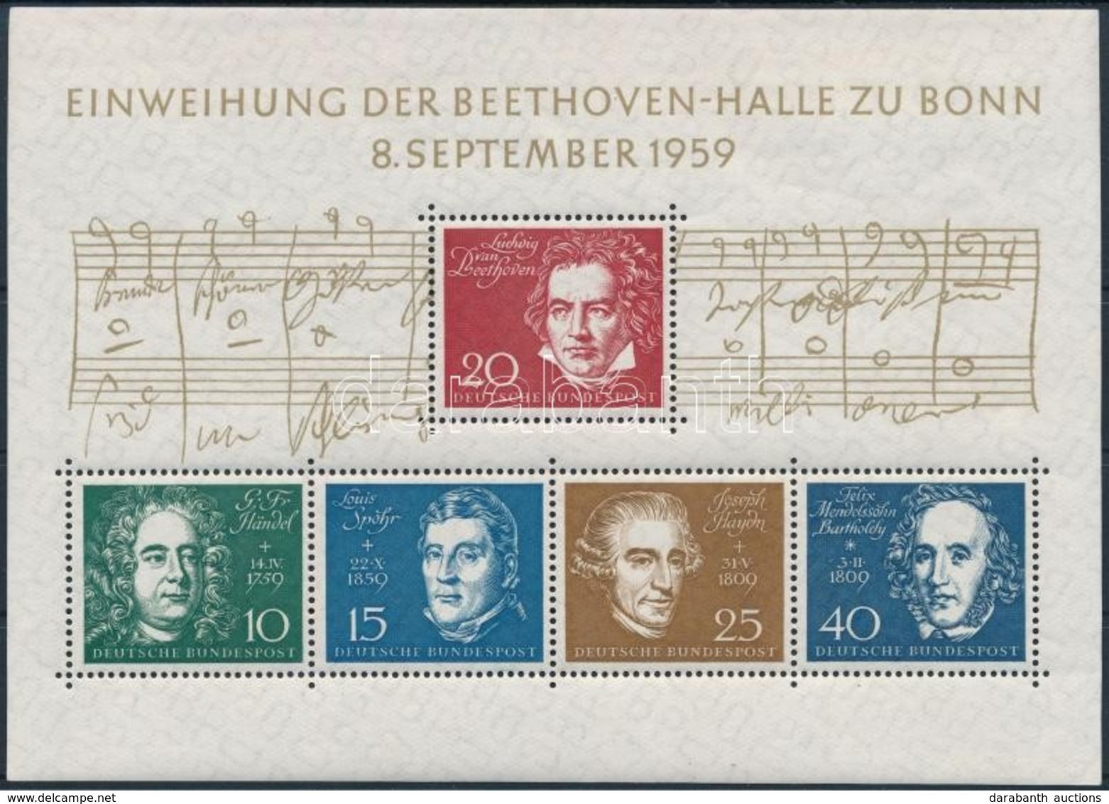 ** 1959 Beethoven-Halle Blokk Mi 2 - Other & Unclassified