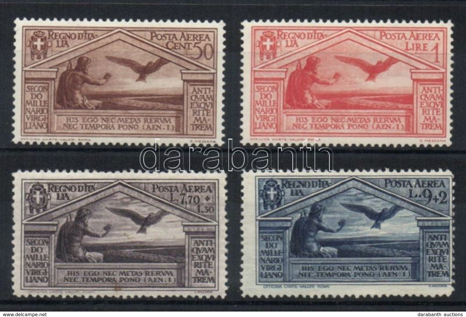 ** 1930 Vergilius Légi értékek Mi 354-357 - Andere & Zonder Classificatie