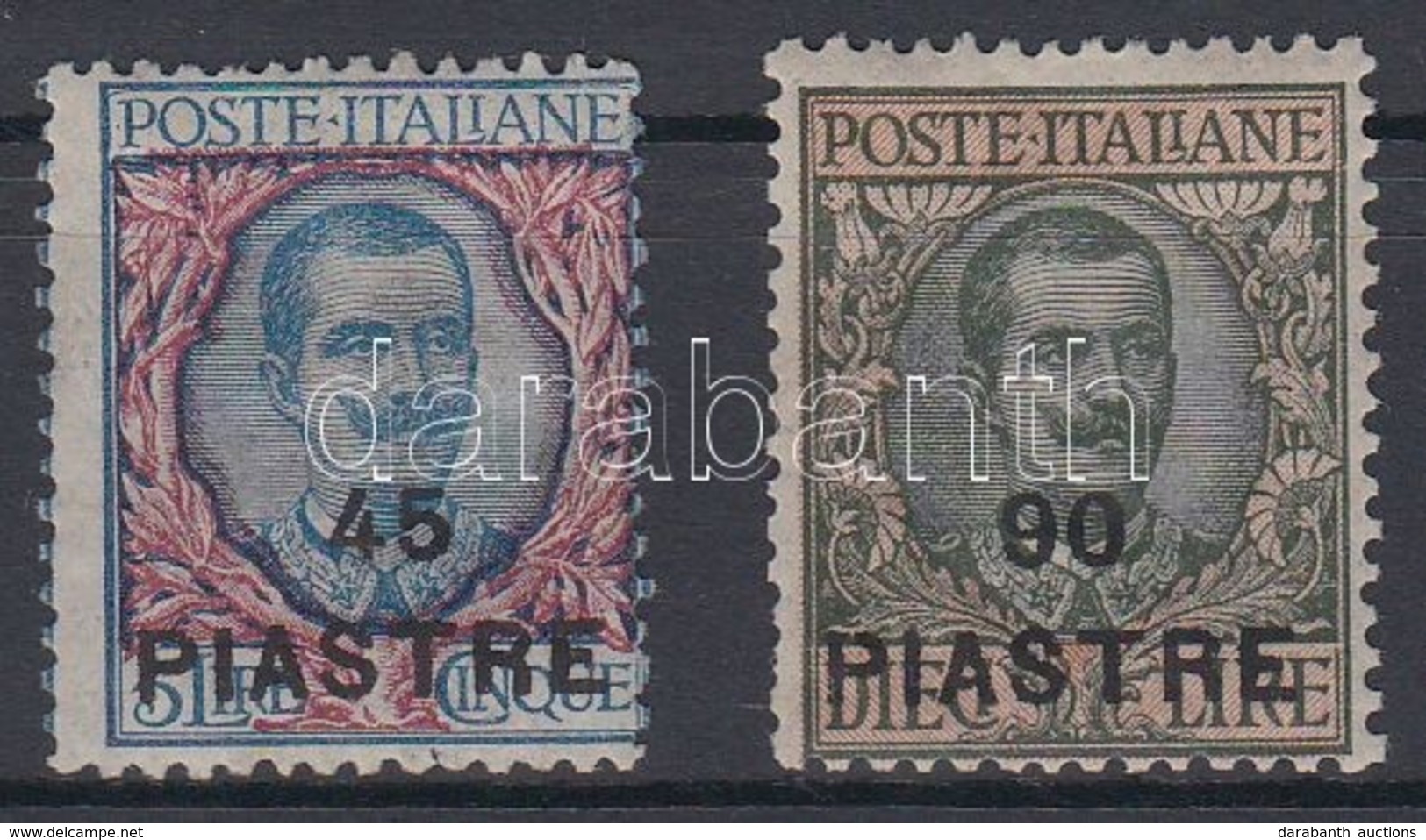 ** Olasz Posta Levant / Italian Post In Levant 1922 Mi 69-70 Certificate: Sorani - Other & Unclassified