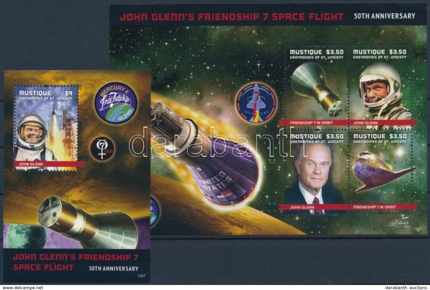 ** 2012 John Glenn, űrhajós Kisív Mi 242-245 + Blokk Mi 29 - Other & Unclassified