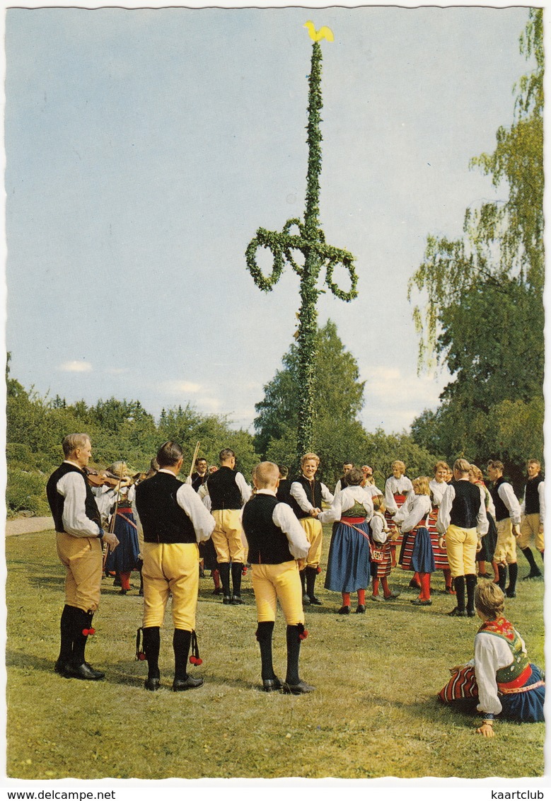 Dalarna - Dans Kring Midsommarstangen / Dancing Aroud The Maypole - (Sweden) - Zweden