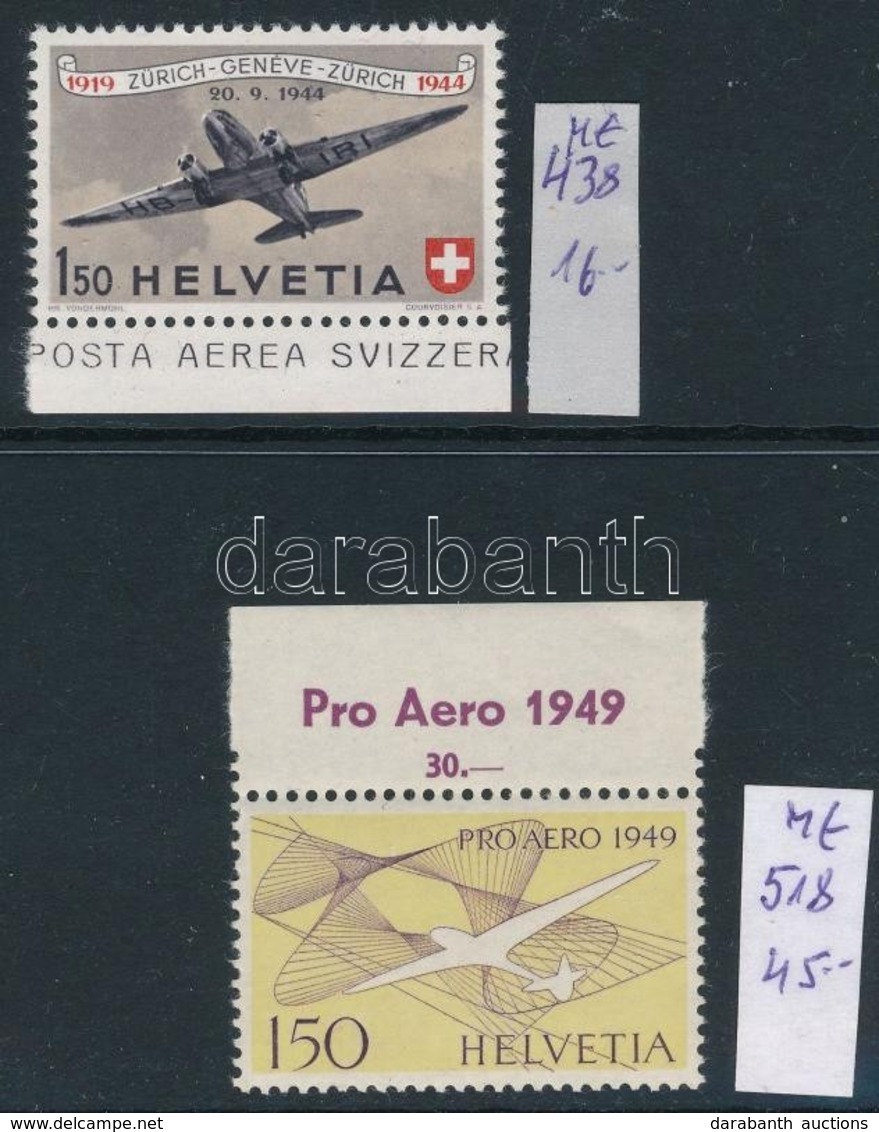 ** 1944-1949 2 Db Légiposta Bélyeg Mi 438, 518 (Mi EUR 61,-) - Andere & Zonder Classificatie