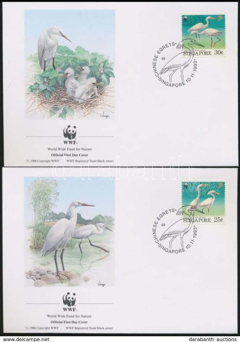 ** 1993 WWF: Gémek 4-es Csík Mi 705-708 + 4 Db FDC - Other & Unclassified