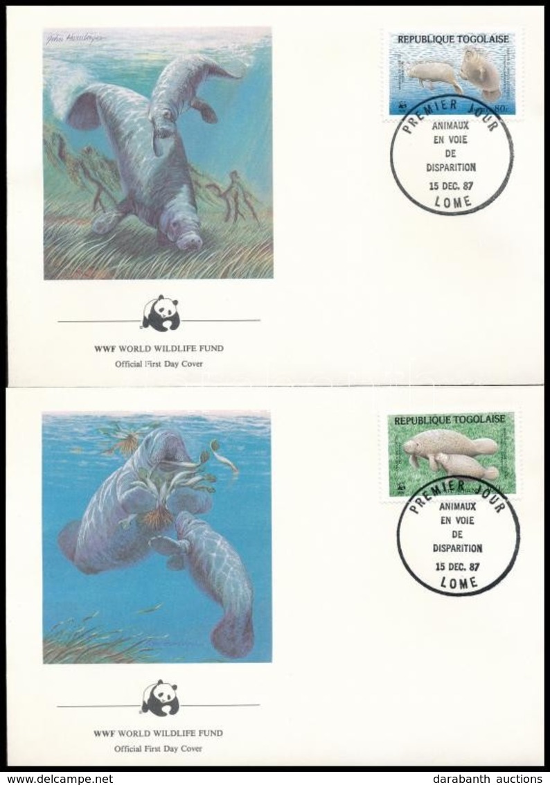 1984 WWF: Manátusz Sor Mi 1763-1766  4db FDC-n - Andere & Zonder Classificatie