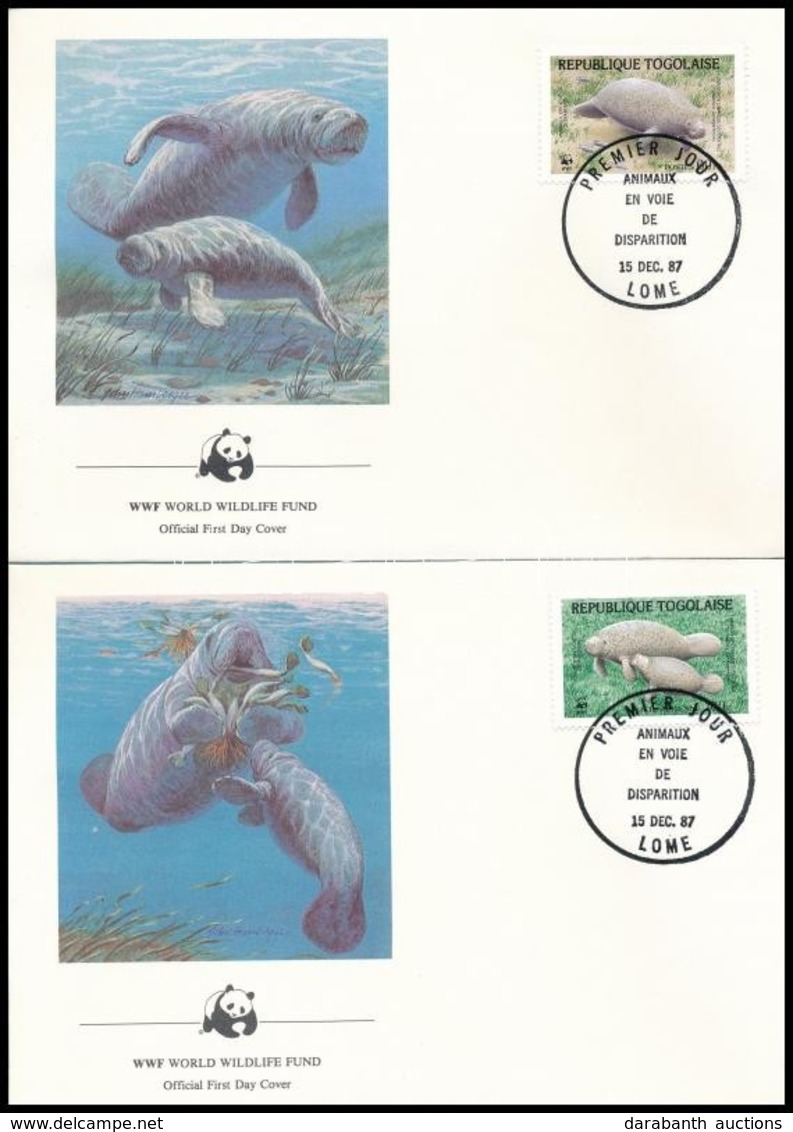 1984 WWF: Manátusz Sor Mi 1763-1766  4db FDC-n - Andere & Zonder Classificatie