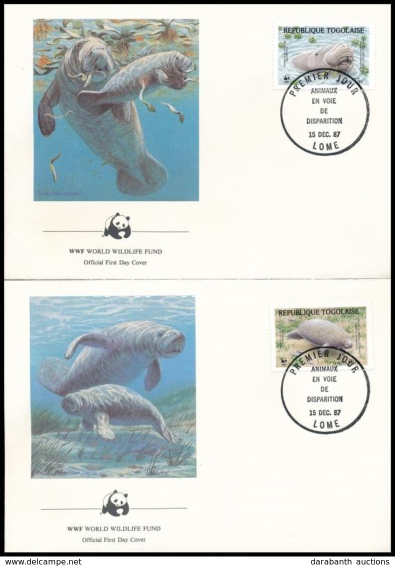 1984 WWF: Manátusz Sor Mi 1763-1766  4db FDC-n - Andere & Zonder Classificatie