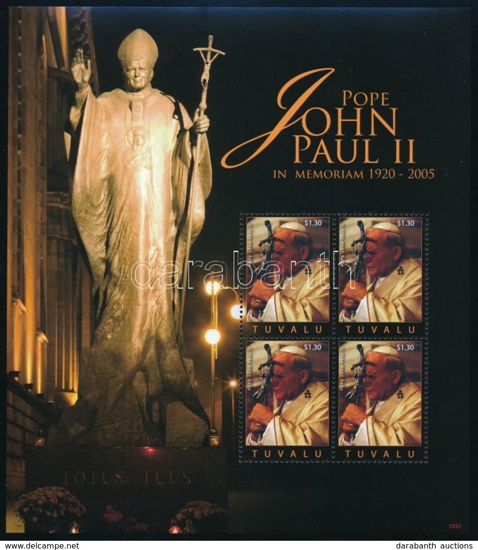 ** 2010 II. János Pál Pápa Halálának 5. évfordulója Kisívpár Mi 1670-1671 - Andere & Zonder Classificatie