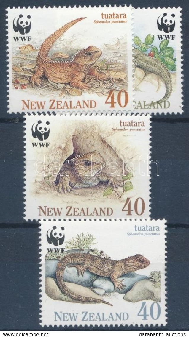 ** 1991 WWF Gyíkok Sor + A Sor 4 FDC-n Mi 1160-1163 - Other & Unclassified