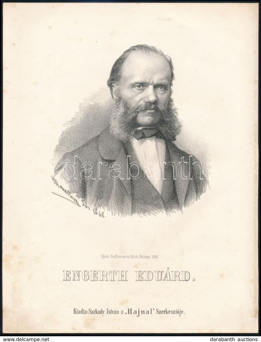 1867 Engerth Eduárd / Edouard Ritter Von Engerth (1818-1897) Osztrák Festő Kőnyomatos Képe. Marastoni József Képe. /  Au - Prenten & Gravure