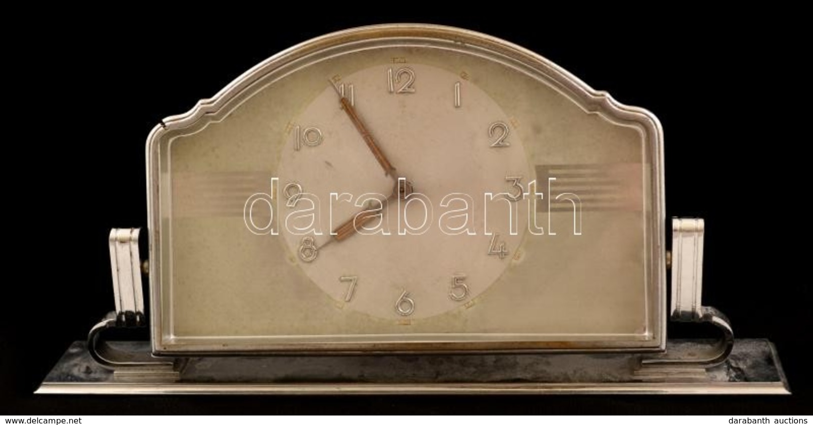 Art Deco Asztali óra, Működik, Jelzés Nélkül, 12×24 Cm - Andere & Zonder Classificatie
