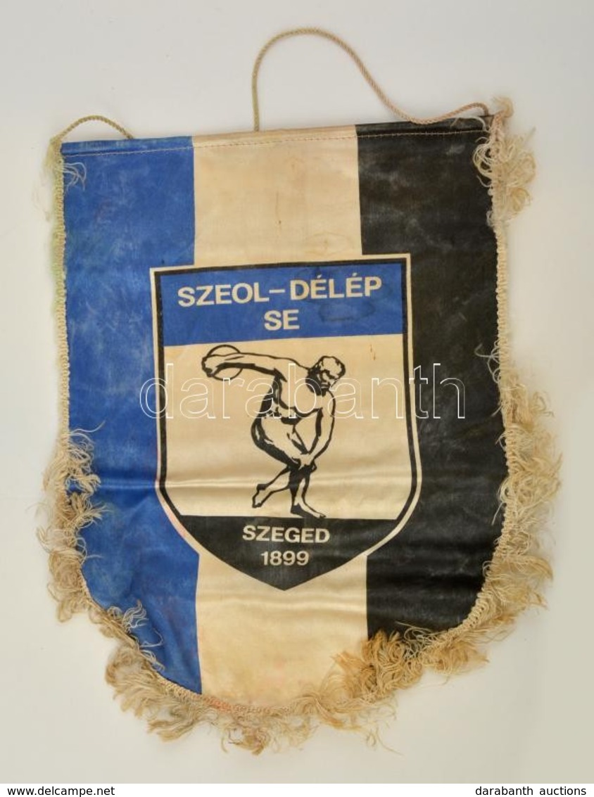 Cca 1970 Szeged Szeol Délép SE Selyem Sport Klub Zászló / Sports Flag 28x34 Cm - Other & Unclassified