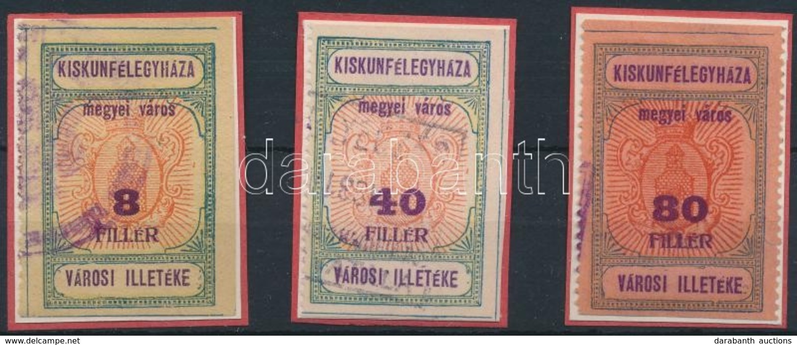 1930 Kiskunfélegyháza R.T.V. 49-51 Sz. Füzetbélyeg, Kettő Bélyeg 3 Oldalon Vágott (11.250) - Zonder Classificatie