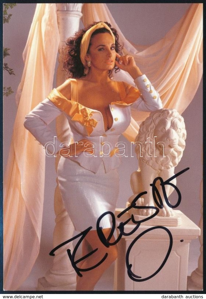 Teresa Orlowski (1954-) Pornószínésznő és Produceraláírt Képeslap / Autograph Signature On Postcard 9x14 - Andere & Zonder Classificatie