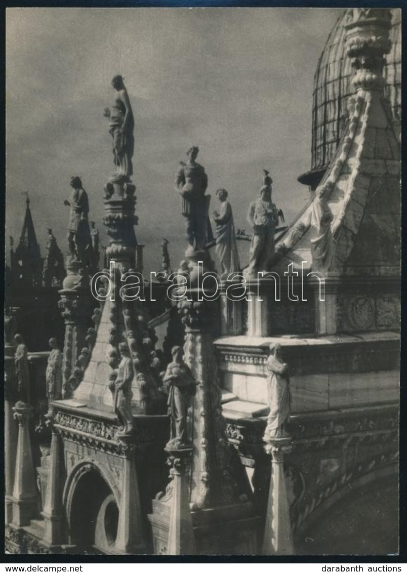 Cca 1933 Kerny István (1879-1963) Budapesti Fotóművész Hagyatékából Velence C. Feliratozott, Vintage Alkotása, 22x16 Cm - Andere & Zonder Classificatie