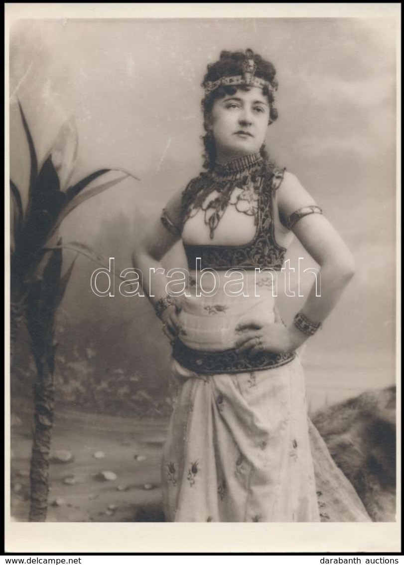 Cca 1930-1940 Jászai Mari (1850-1926) Színművésznő Fotója, 'Antonius és Cleopátra',későbbi élőhívás, 24x18 Cm. - Other & Unclassified