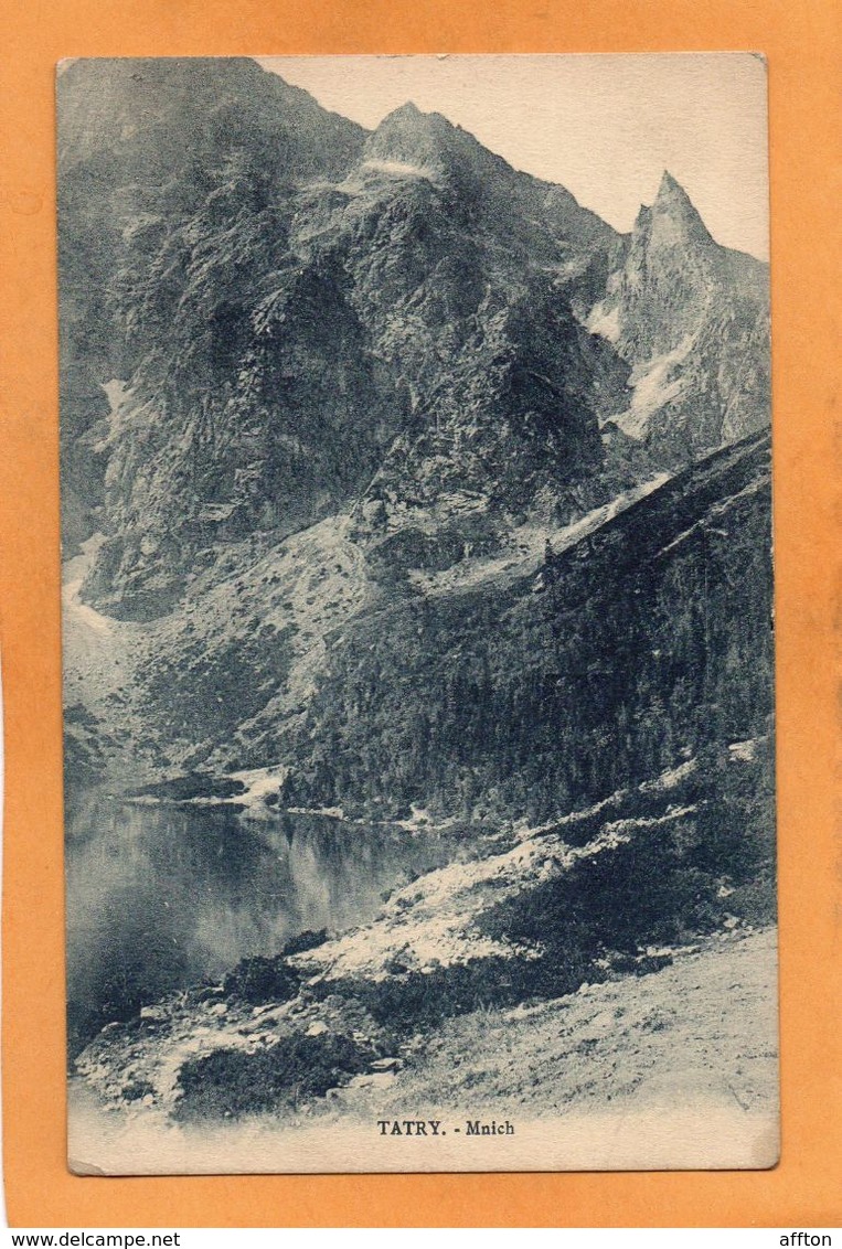 Mnich Tatry Poland 1905 Postcard - Polonia