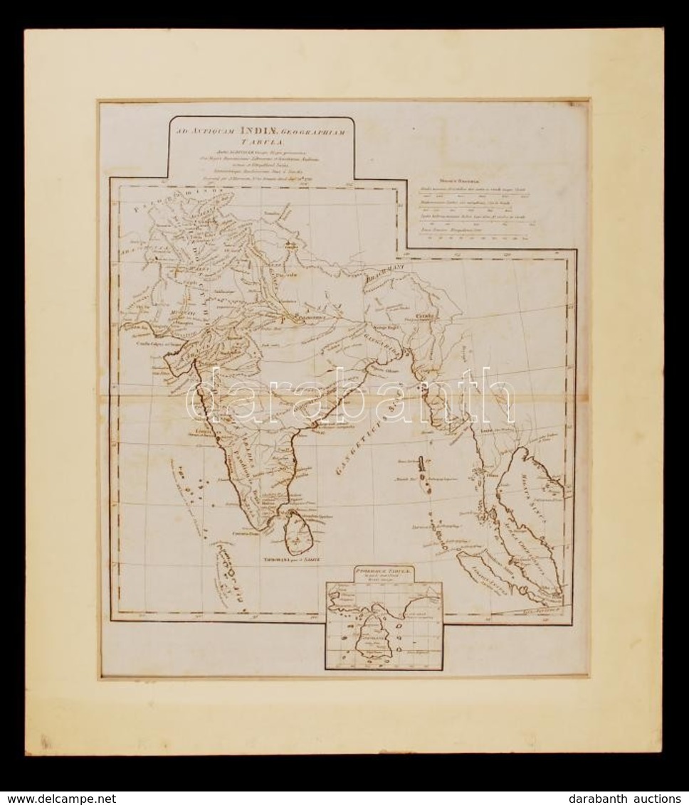 1788 Andor D'Anville: India és Távol Kelet Rézmetszetű Térképe / 1788 Map Of India And The Far-East Etched By J. Harriso - Andere & Zonder Classificatie