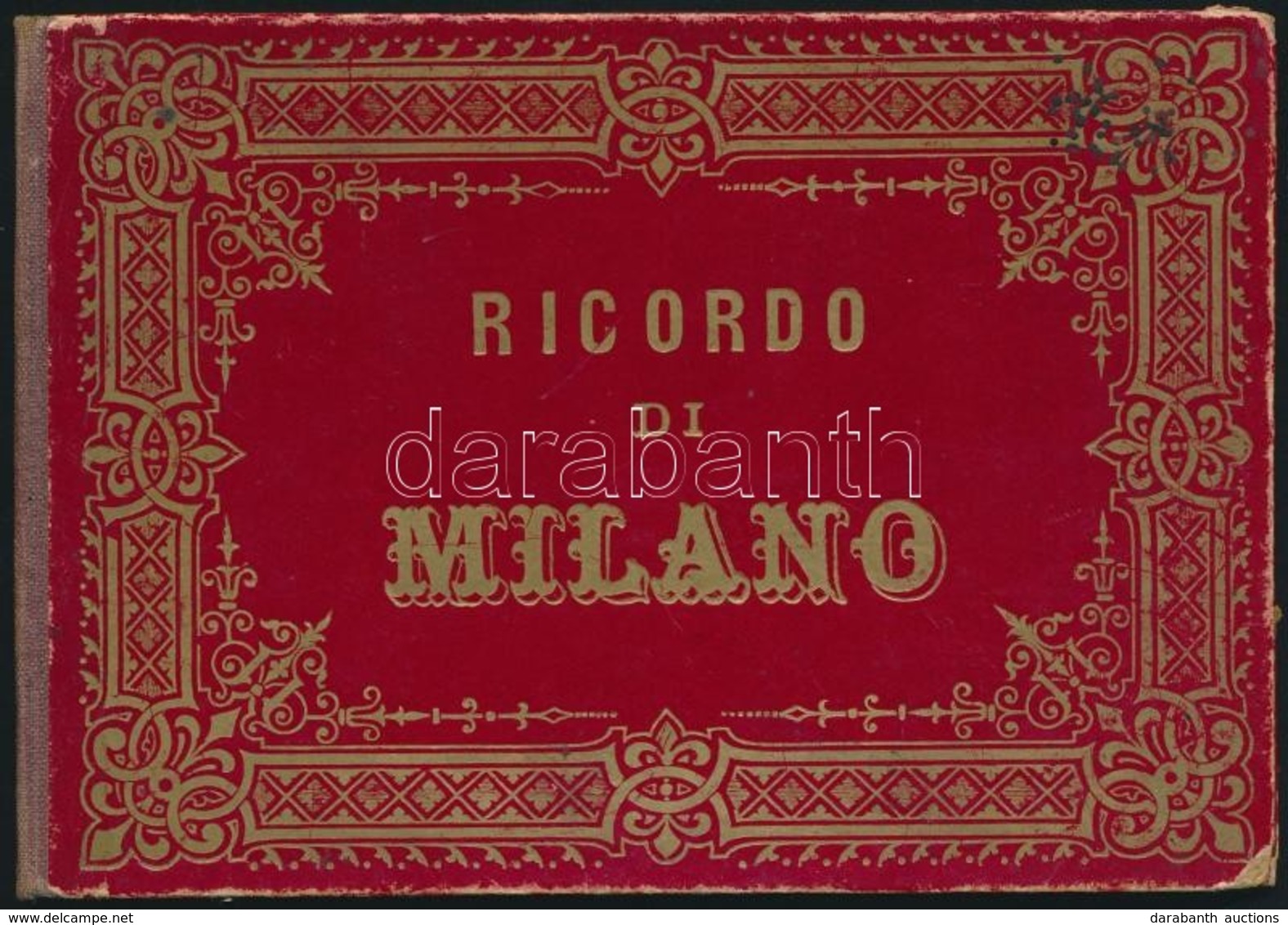 Cca 1880 Milánó, 12 Db Litográf Képet Tartalmazó Leporelló / Milano Leporello With 12 Lithograhic Images. 15x11 Cm - Unclassified