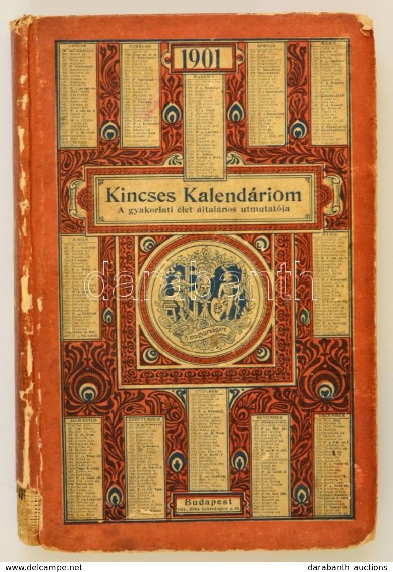 1901 Kincses Kalendárium. A Gyakorlati élet általános útmutatója. V. évf. Bp., Rákosi Jenő Budapesti Hírlap Újságvállala - Unclassified