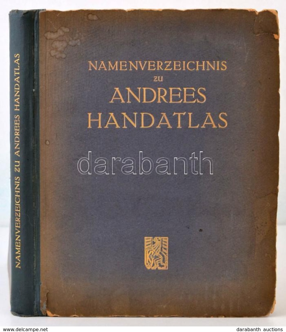 Andrees Allgemeiner Handatlas In 221 Haupt- Und 192 Nebenkarten. Bielefeld Und Leipzig, 1914, Velhagen&Klasing. Vászonkö - Unclassified