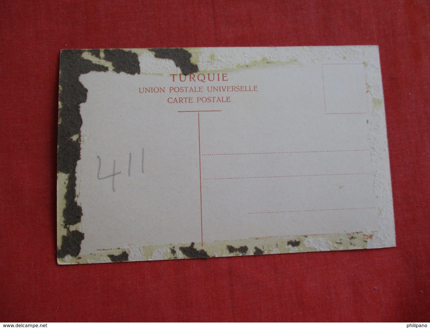 RPPC  Turkey  Jaffa Back Side Paper Residue When Removed From Album   Ref 2820 - Turkey