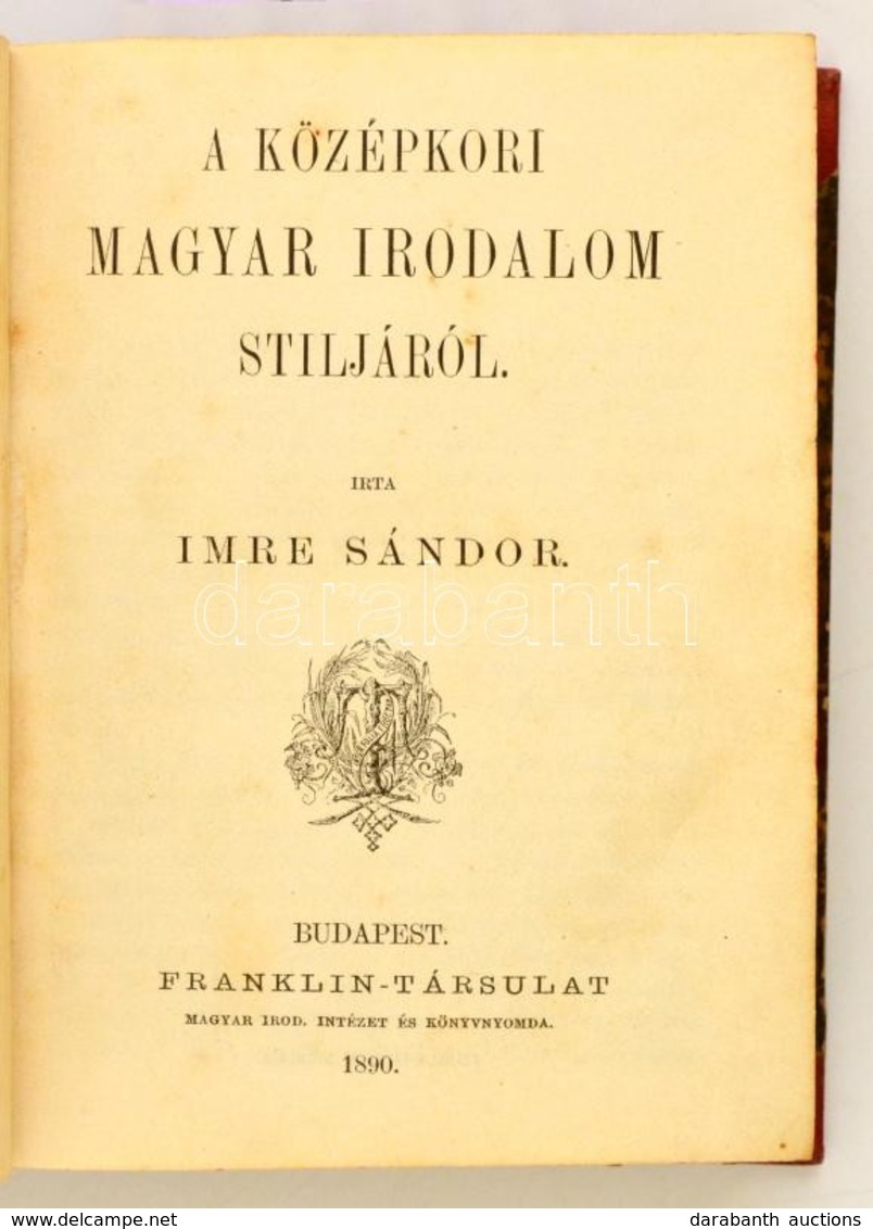 Colligátum, Nagyrészt Militária Témában: Imre Sándor: A Középkori Magyar Irodalom Stíljáról, Béri Gyula: Pascal Gondolat - Zonder Classificatie