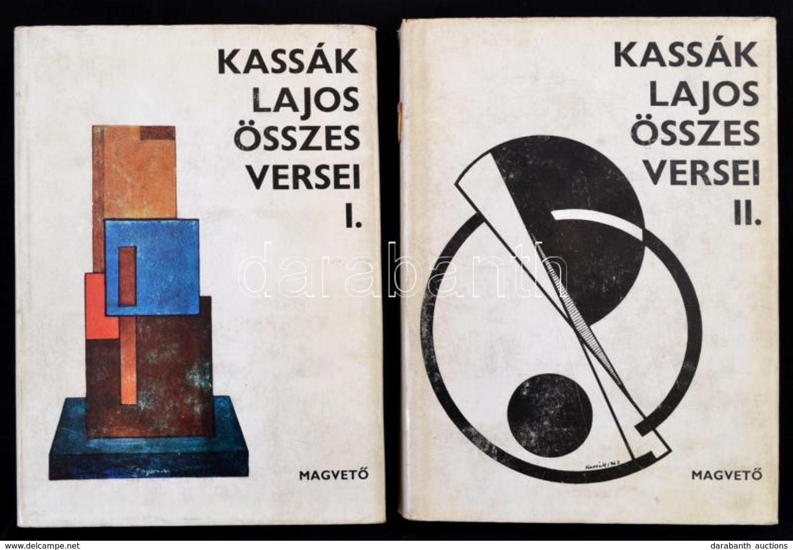 Kassák Lajos összes Versei I-II. Kötet. Bp.,1970, Magvető. Kiadói Egészvászon-kötés, Kiadói Papír Védőborítóban, A II. K - Unclassified