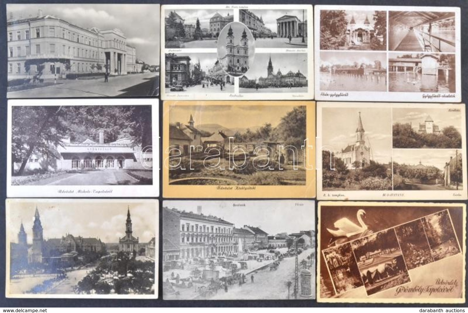 ** * 115 Db Főleg RÉGI Magyar Városképes Lap. Vegyes Minőség / 115 Mostly Pre-1945 Hungarian Town-view Postcards. Mixed  - Zonder Classificatie