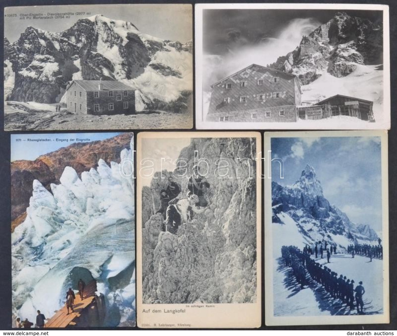 ** * 16 Db RÉGI Olasz Tiroli Képeslap A Hegyekből / 16 Pre-1945 Italian Tyrolean Postcards From The Mountains - Unclassified