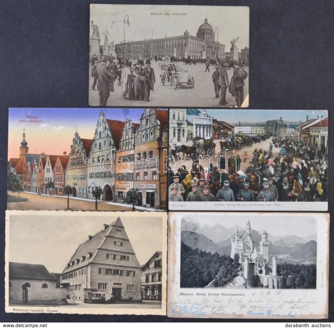 ** * 16 Db RÉGI Német Városképes Lap / 16 Pre-1945 German Town-view Postcards - Zonder Classificatie