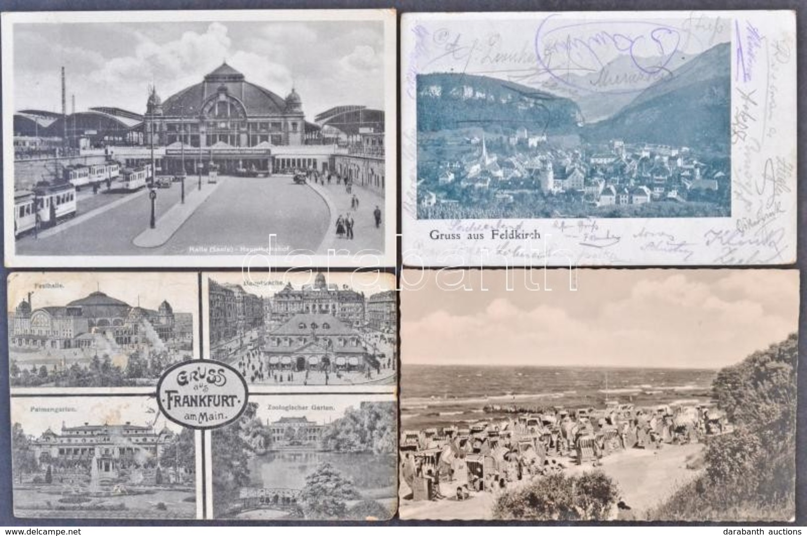 ** * 9 Db RÉGI Német Városképes Lap / 9 Pre-1945 German Town-view Postcards - Unclassified