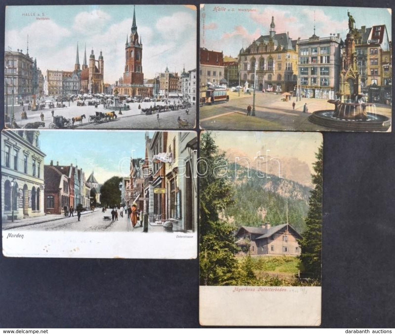 ** * 6 Db RÉGI Német Városképes Lap / 6 Pre-1945 German Town-view Postcards - Zonder Classificatie