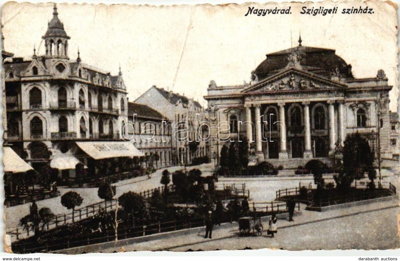 T4 Nagyvárad, Oradea; Szigligeti Színház, Emke Kávéház, Adria üzlet / Theatre, Cafe, Shop (b) - Unclassified